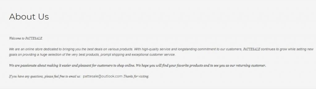 Pattesale About Us