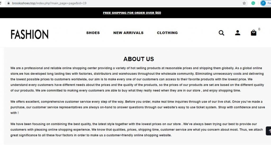 Brooksshoes.top about us