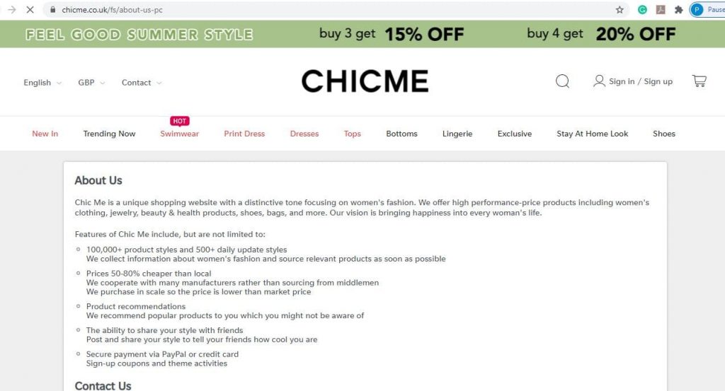 Chicme.co.uk about us