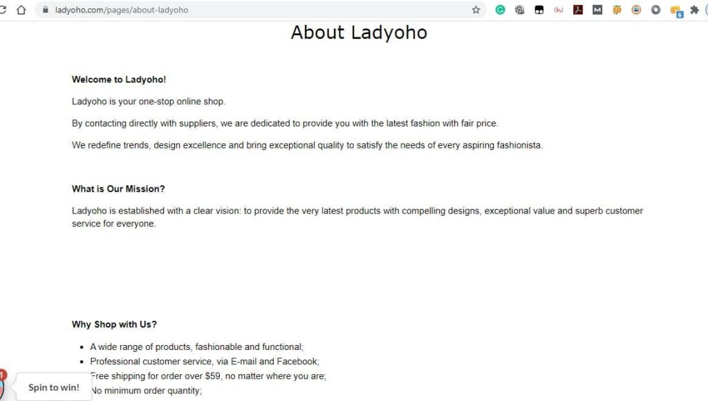 Ladyoho About Us