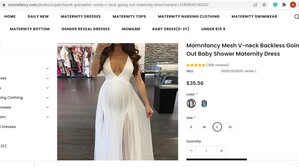 Momnfancy Mesh V-neck Backless