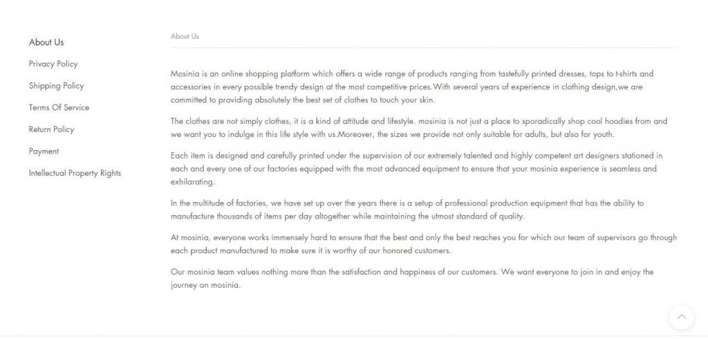 Mosinia About Us