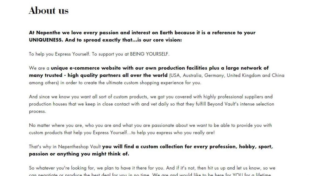 Nepenthe About Us