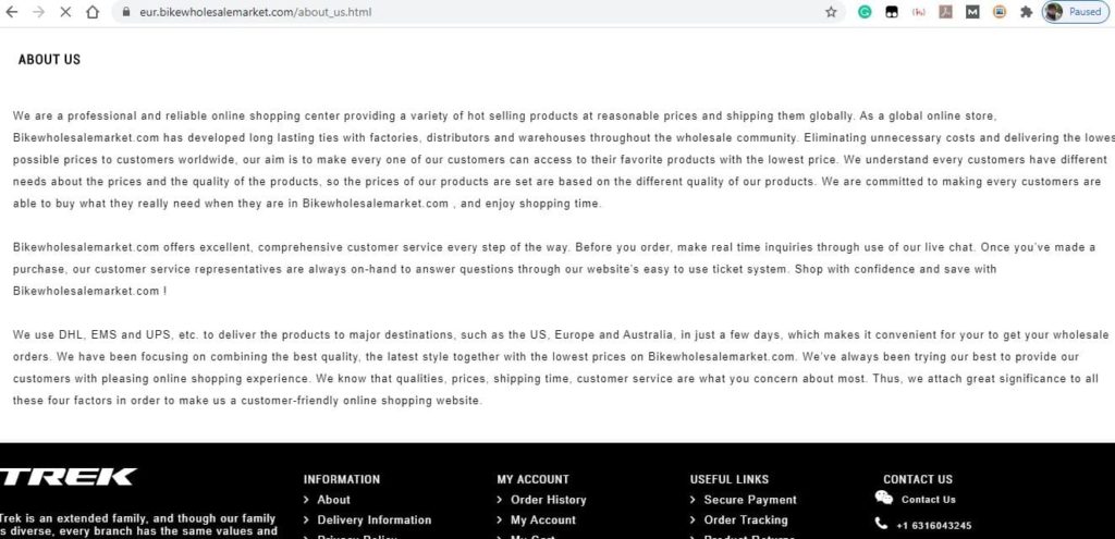 Eur.bikewholesalemarket About Us