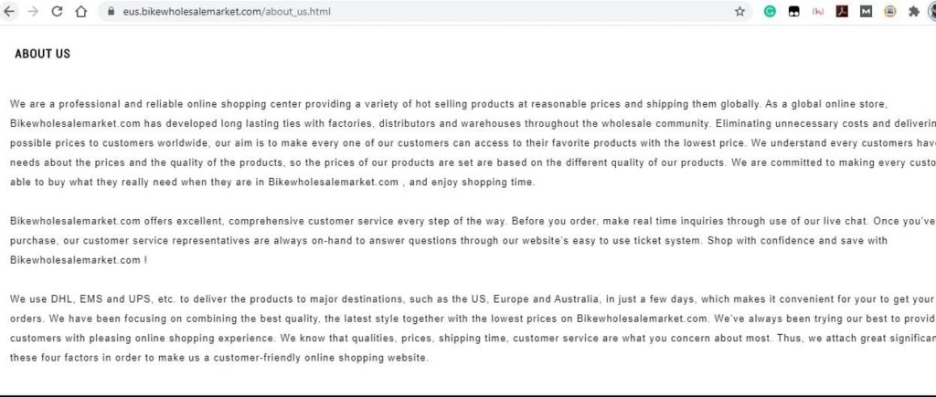 Eus.bikewholesalemarket About Us