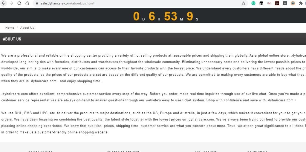 Sale.dyhaircare About Us