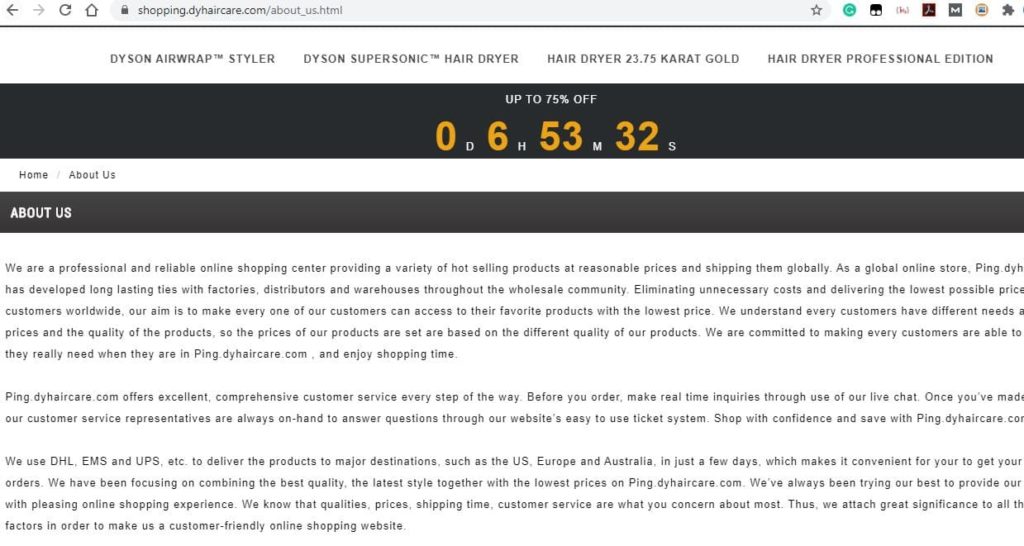 Shopping.dyhaircare About Us
