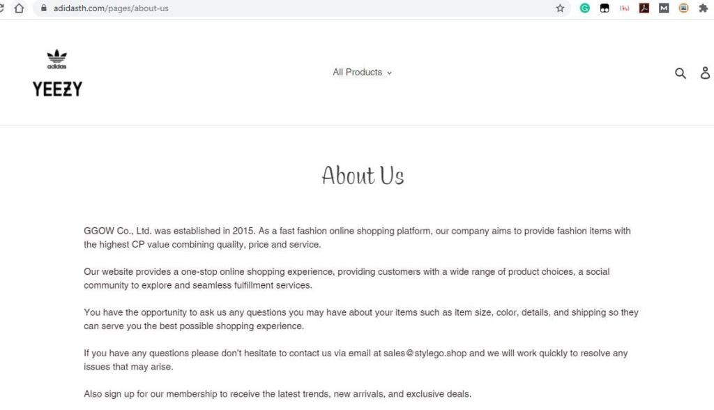 Adidasth About Us