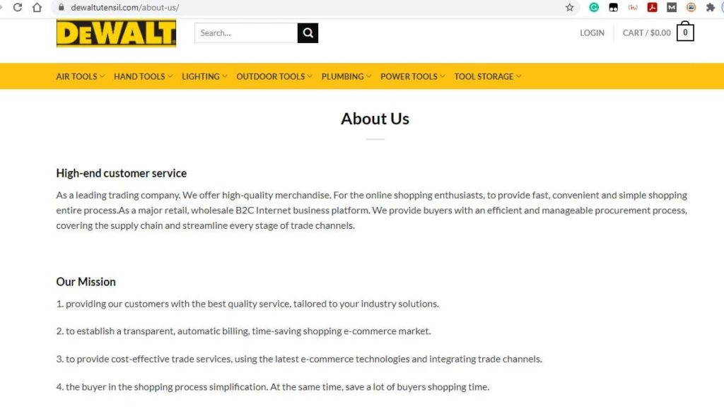 Dewaltutensil About Us