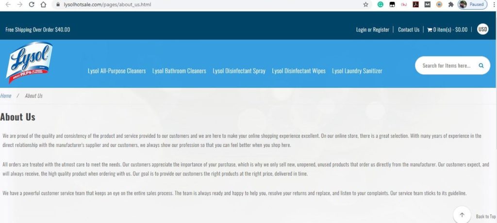 Lysolhotsale About Us
