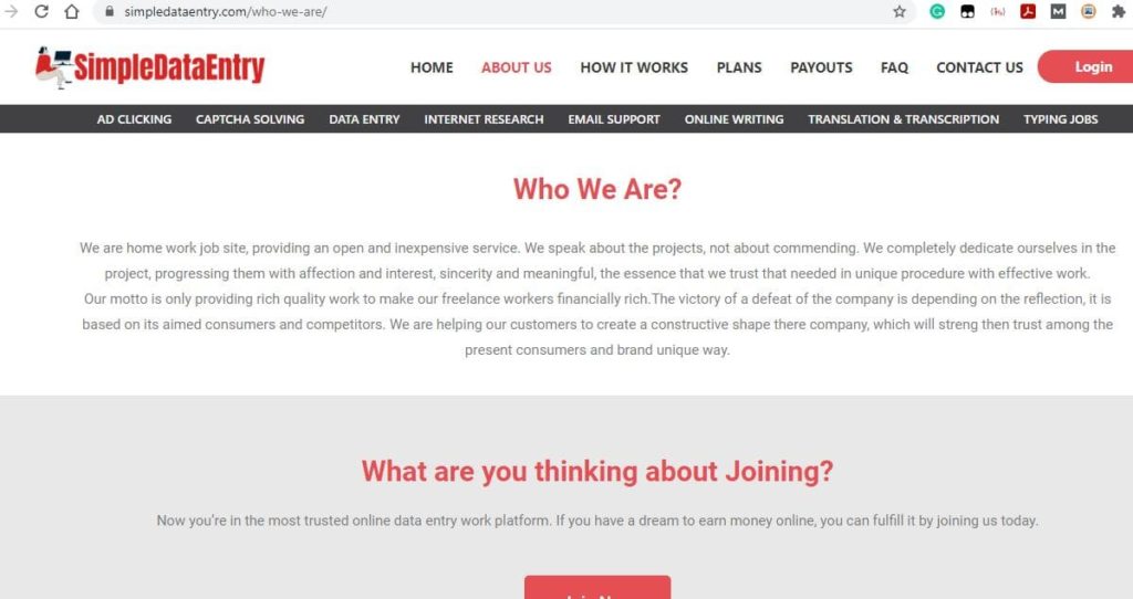 Simpledataentry About Us