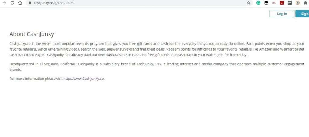 Cashjunky About Us