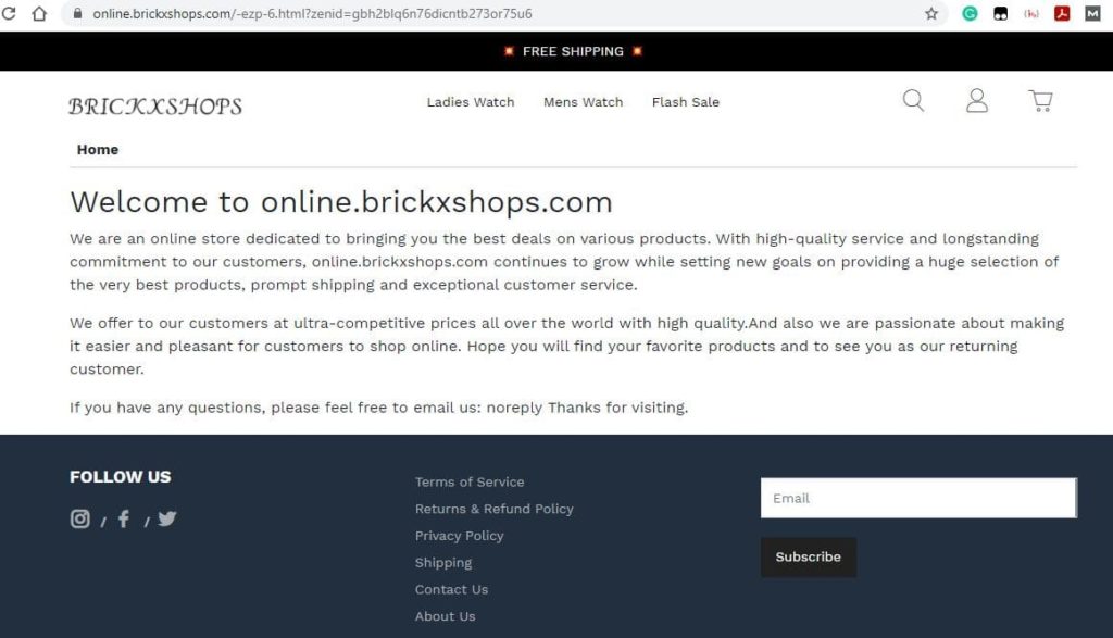 Online.brickxshops About Us