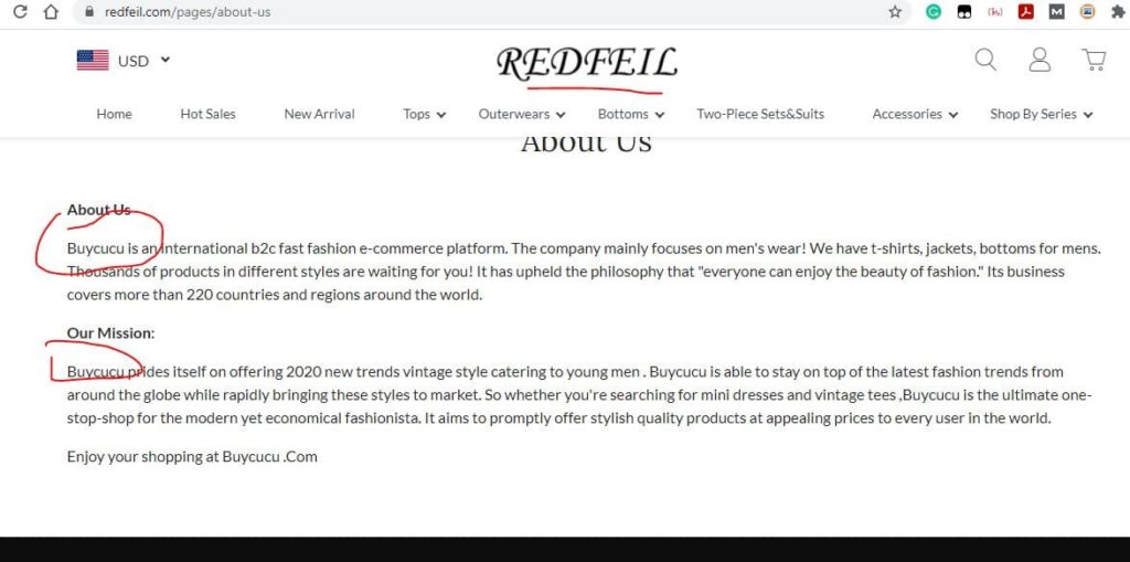 Redfeil About Us