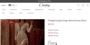 Cozicy Fringed Sequin