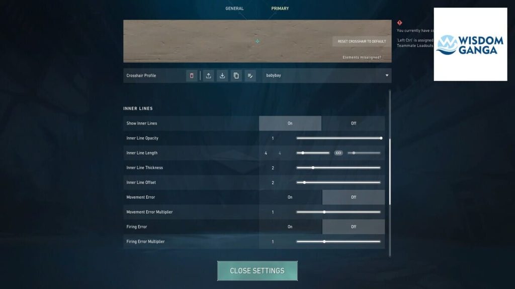 Babybay Valorant Settings - Babybay Crosshair Settings Image