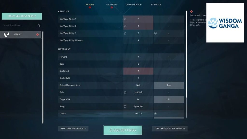 Scream Valorant Settings - Scream Keybind Image