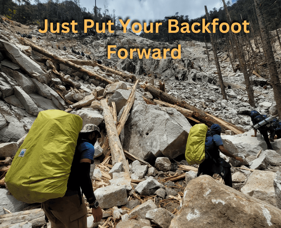 Just put your backfoot forward Image
