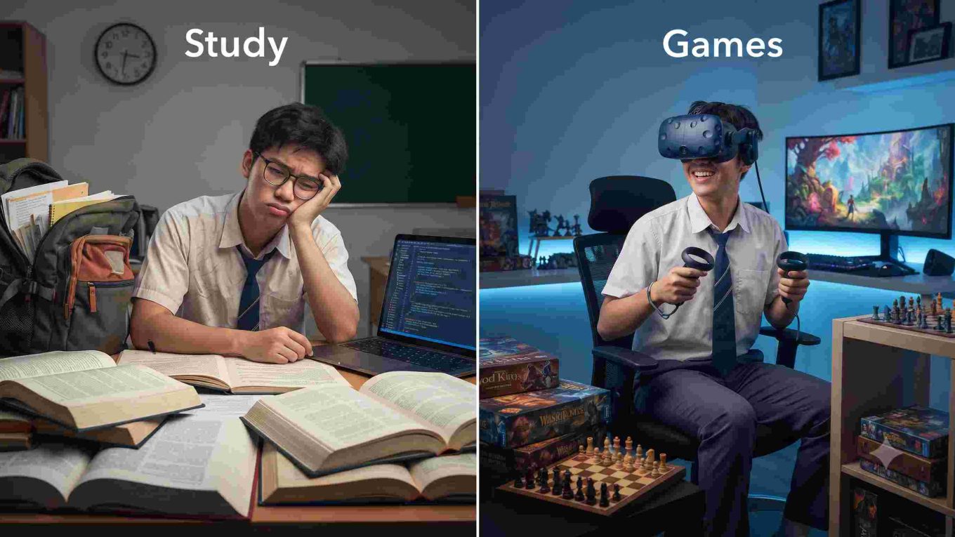 Why Learning Feels Boring Instead of Playful Like Games
