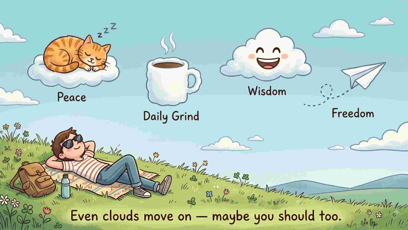 Moving Clouds, Peace, and the Funny Side of Life