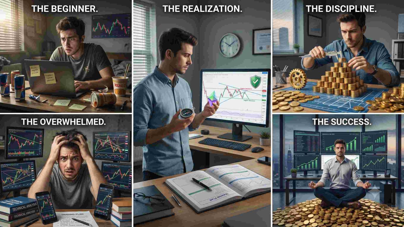 The 5 Stages of Becoming a Consistently Profitable Trader