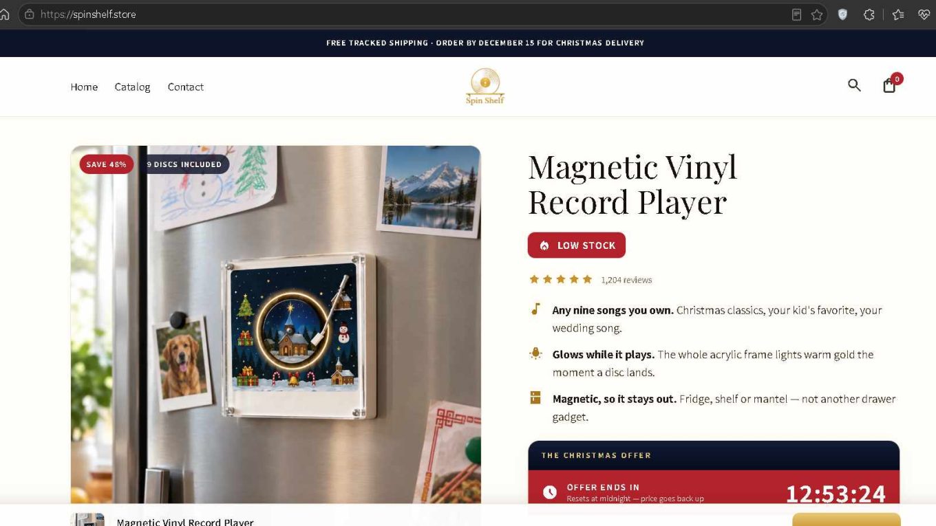 Spinshelf.store scam review