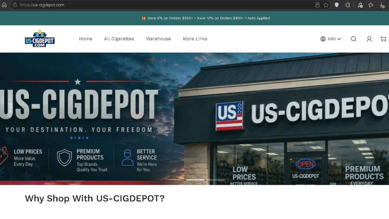 US‑CIGDEPOT Scam