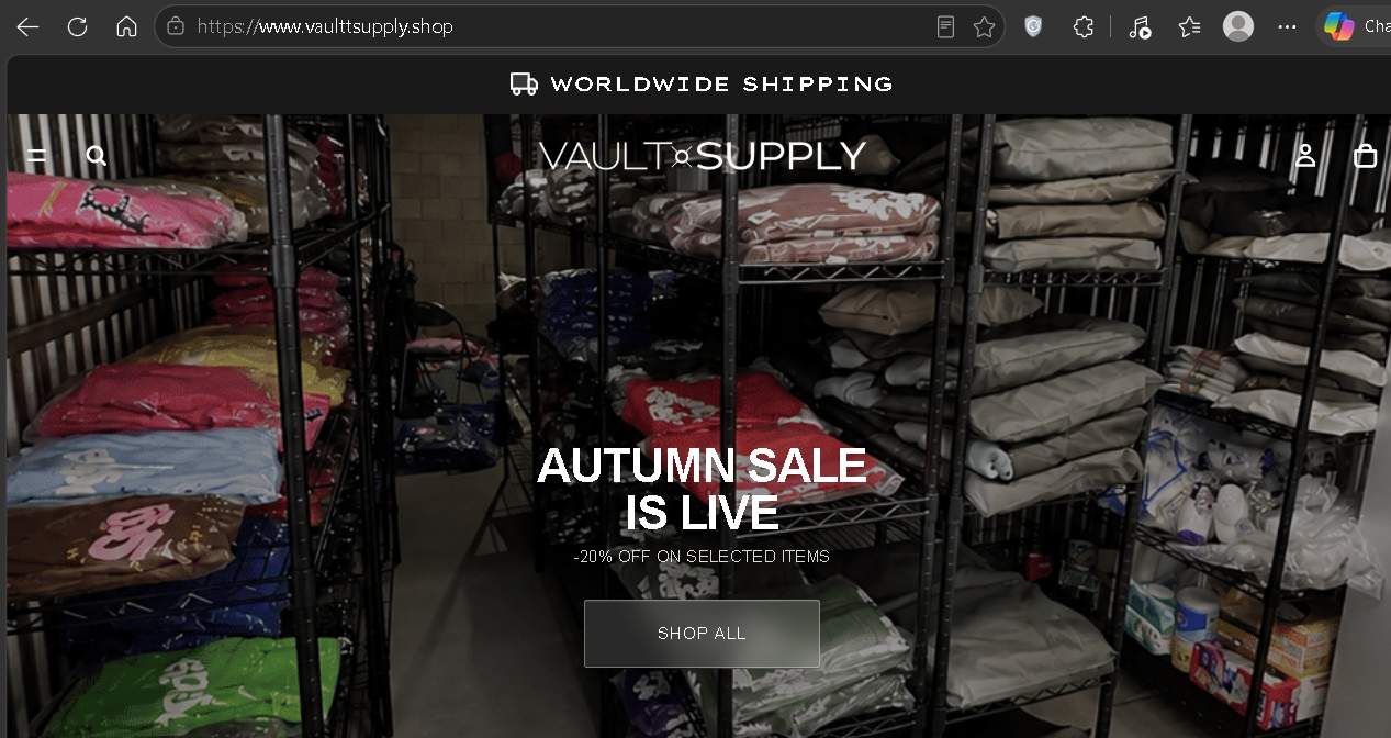 Vaulttsupply.shop Scam Review